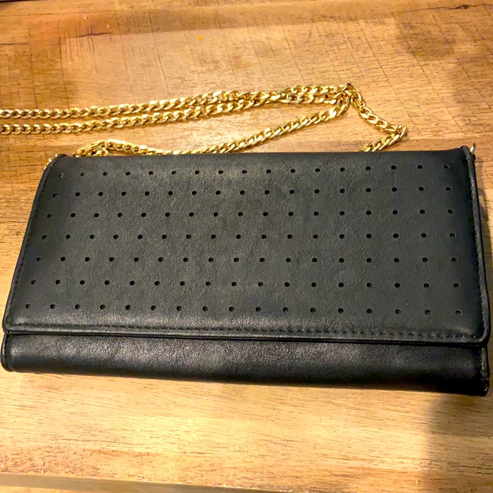 Bag Clutch Bag with Detachable Gold Chain Strap